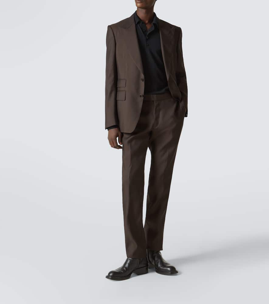 Tom Ford Fine Gauge Pure Wool Ls Polo In Black