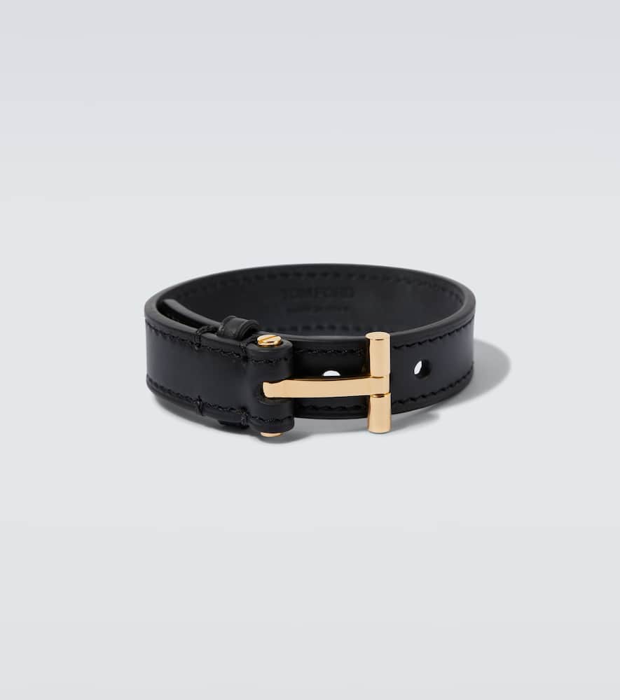 T Icon leather bracelet