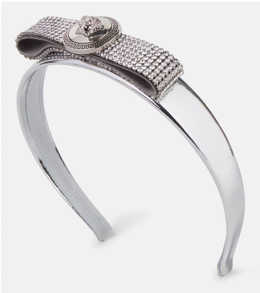 Biggie Medusa metallic leather headband