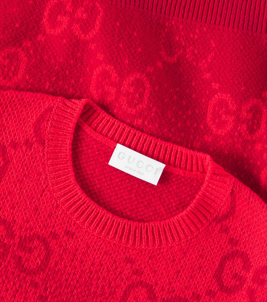 Gucci Gg Ombré Wool Sweater In Red