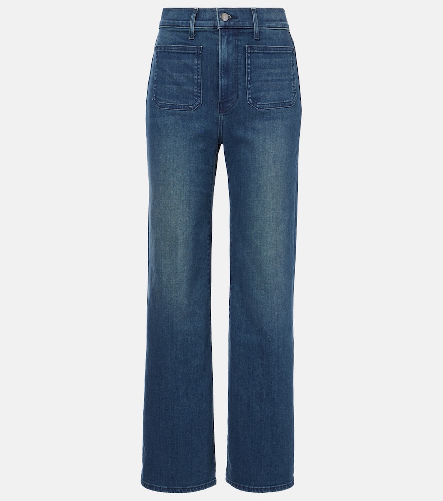 Veronica Beard Crosbie High-rise Flared Jeans In Blue