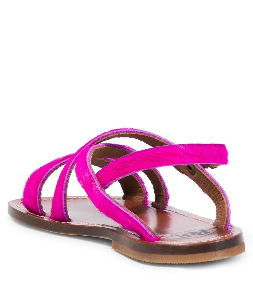 Pèpè Leather Sandals In Pink