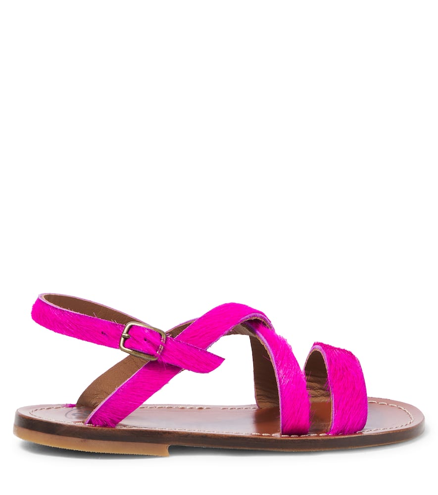 Pèpè Leather Sandals In Pink