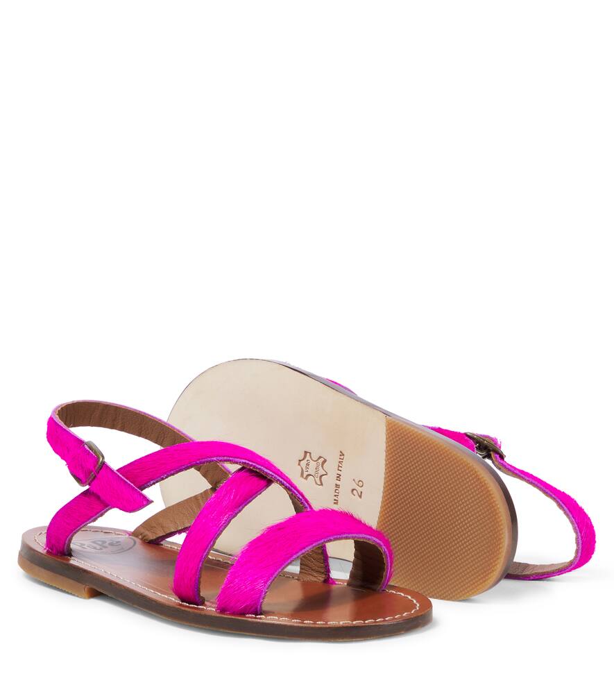 Pèpè Leather Sandals In Pink