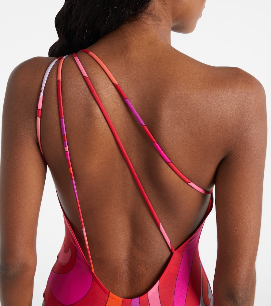 Pucci "marble" One Piece Swimsuit In Multi