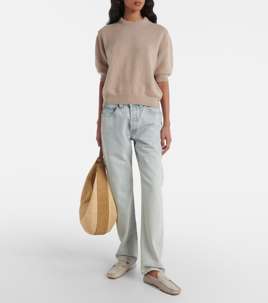 Khaite Callum Mid-rise Straight-leg Jeans In Blue