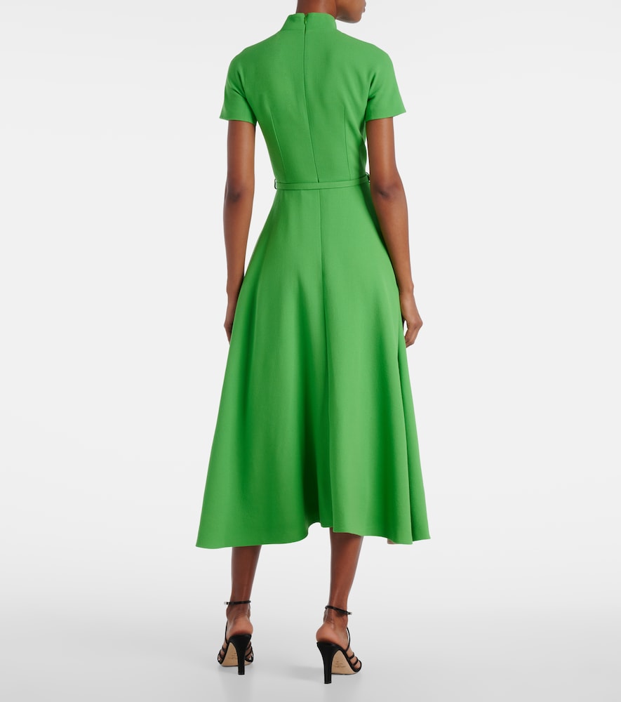  Emilia Wickstead Emilia Wickstead Midikleid Camilla Aus Wolle 