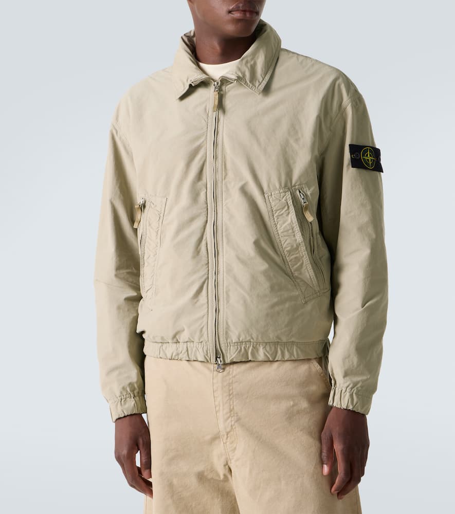 Stone Island David Light-tc Compass Shirt Jacket In Neutral