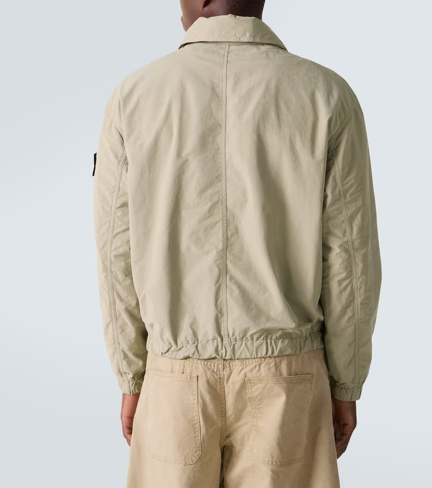 Stone Island David Light-tc Compass Shirt Jacket In Neutral