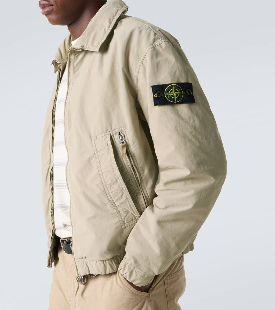 Stone Island David Light-tc Compass Shirt Jacket In Neutral