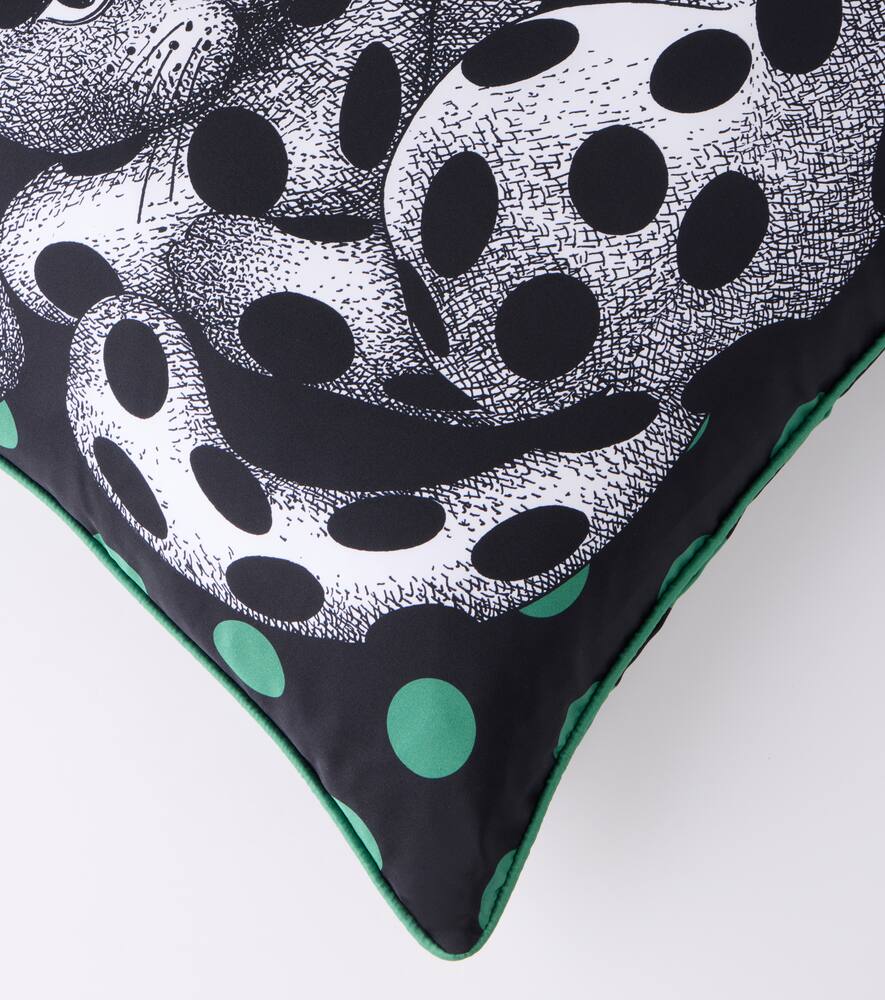 Fornasetti High Fidelity Printed Silk Cushion In Multi