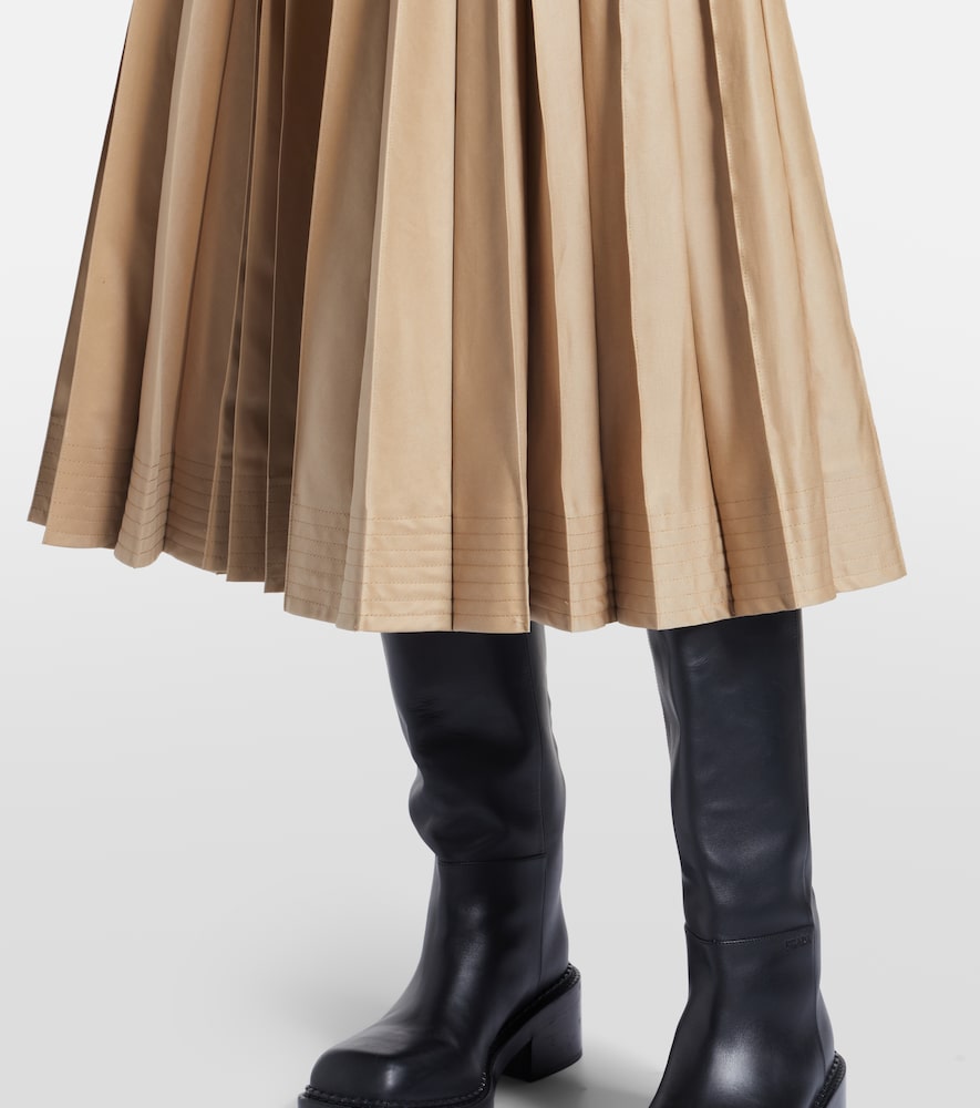 Cotton-Blend Gabardine Midi
