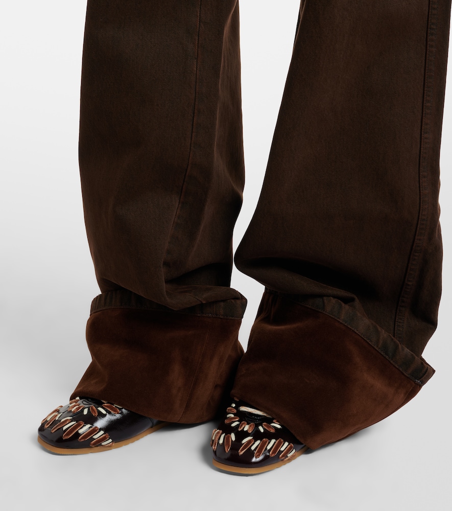  Dries Van Noten Dries Van Noten Jeans Rectos De Tiro Alto 