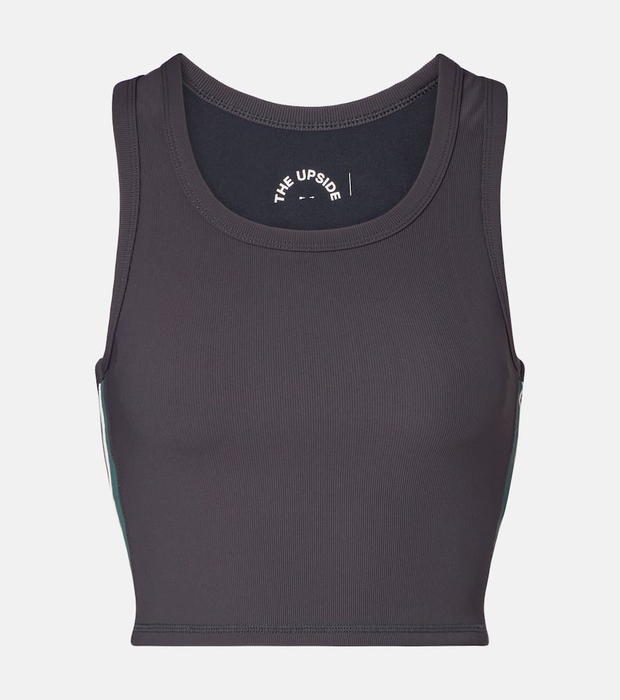 The Upside Sophie Crop Top In Gray