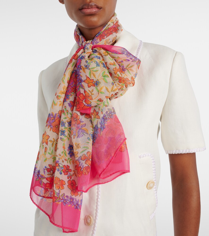 Etro Paisley silk scarf
