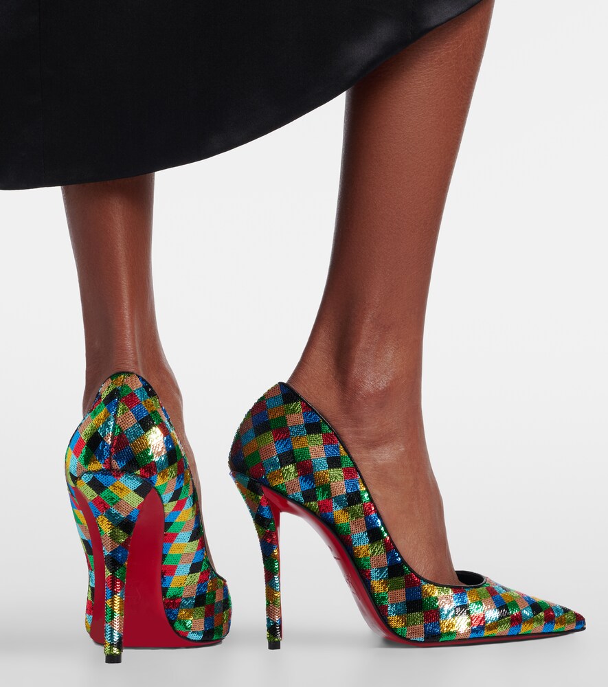 Christian Louboutin Miss Z sequined pumps