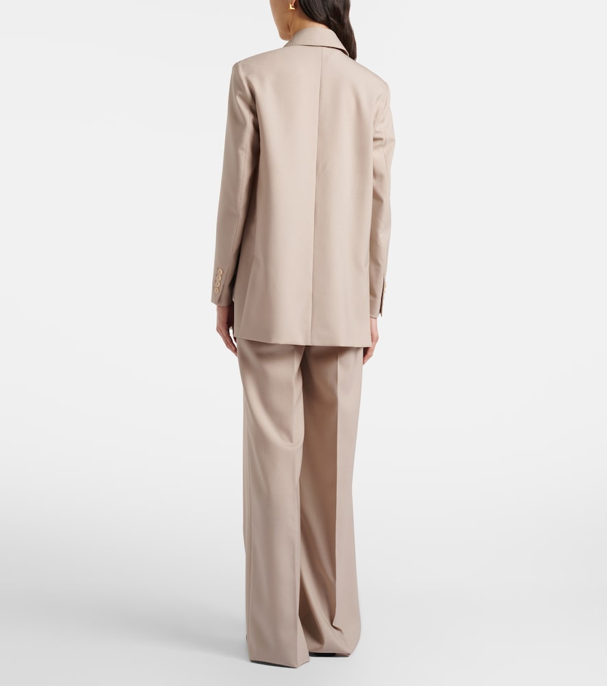  Max Mara Max Mara Weite Hose Aus Wolle, Mohair Und Seide 