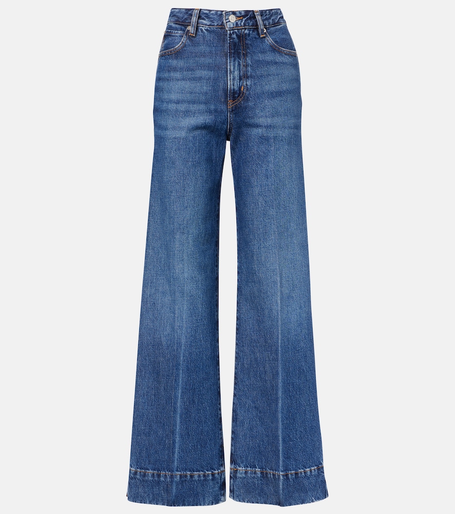 Frame Slice high-rise flared jeans