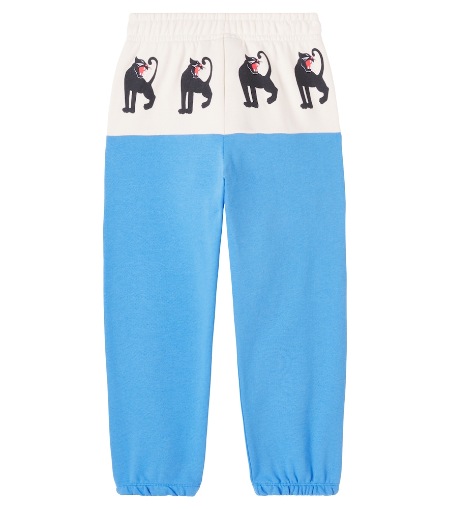  Mini Rodini Mini Rodini Panther Printed Cotton Sweatpants 