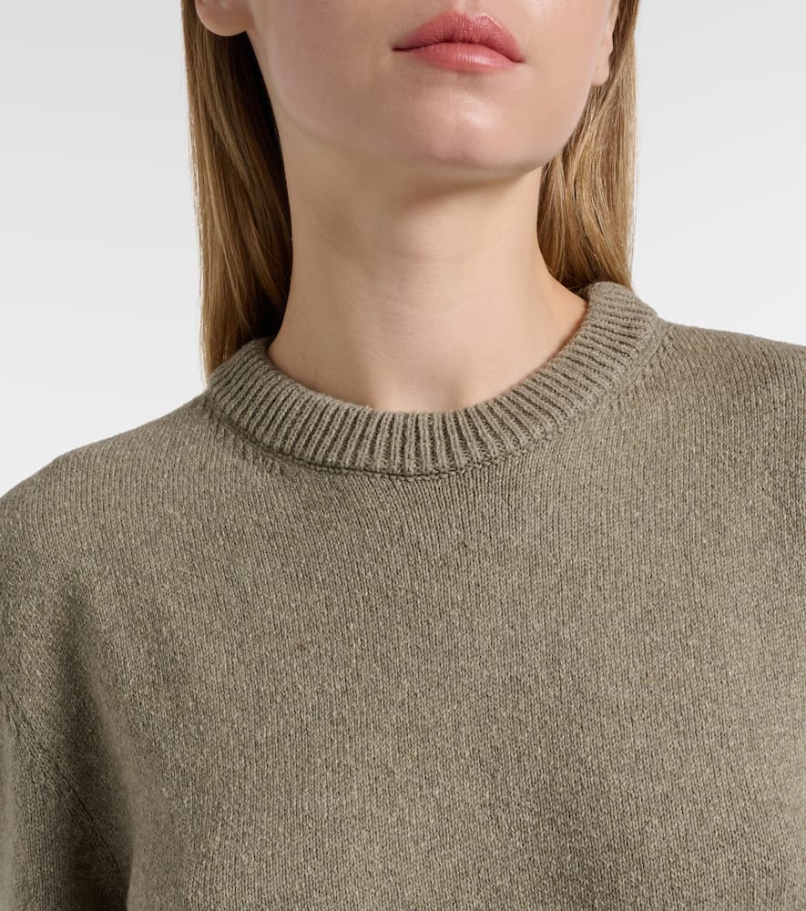 Jw Anderson Wool And Cotton Sweater In Green