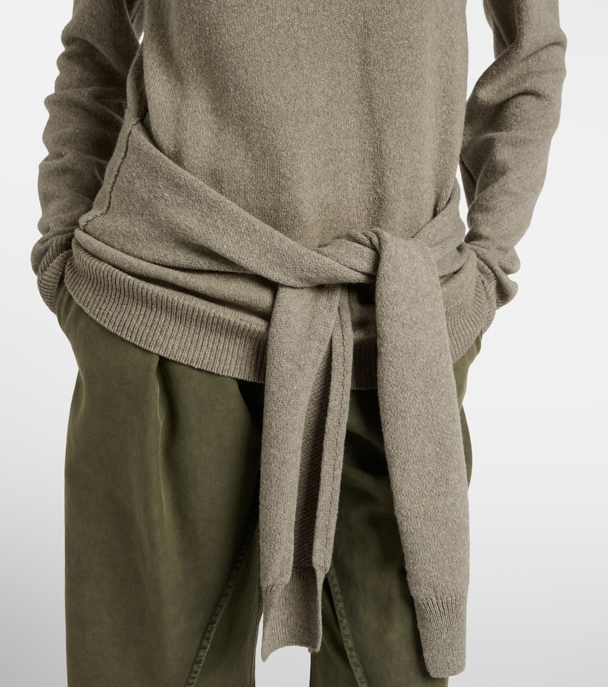 Jw Anderson Wool And Cotton Sweater In Green