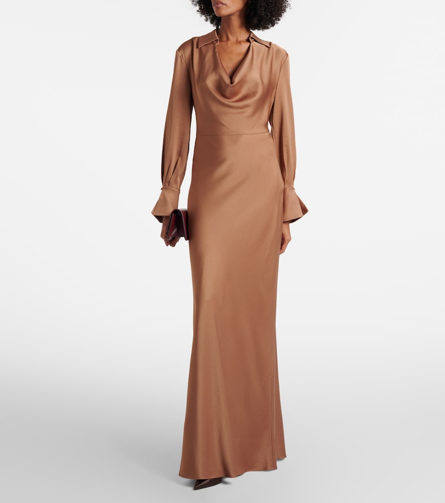  Simkhai Simkhai Adelle Draped Satin Gown 