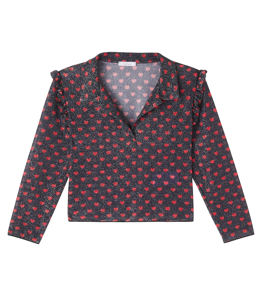 Oseree Oséree Kids Lumière Printed Shirt In Red