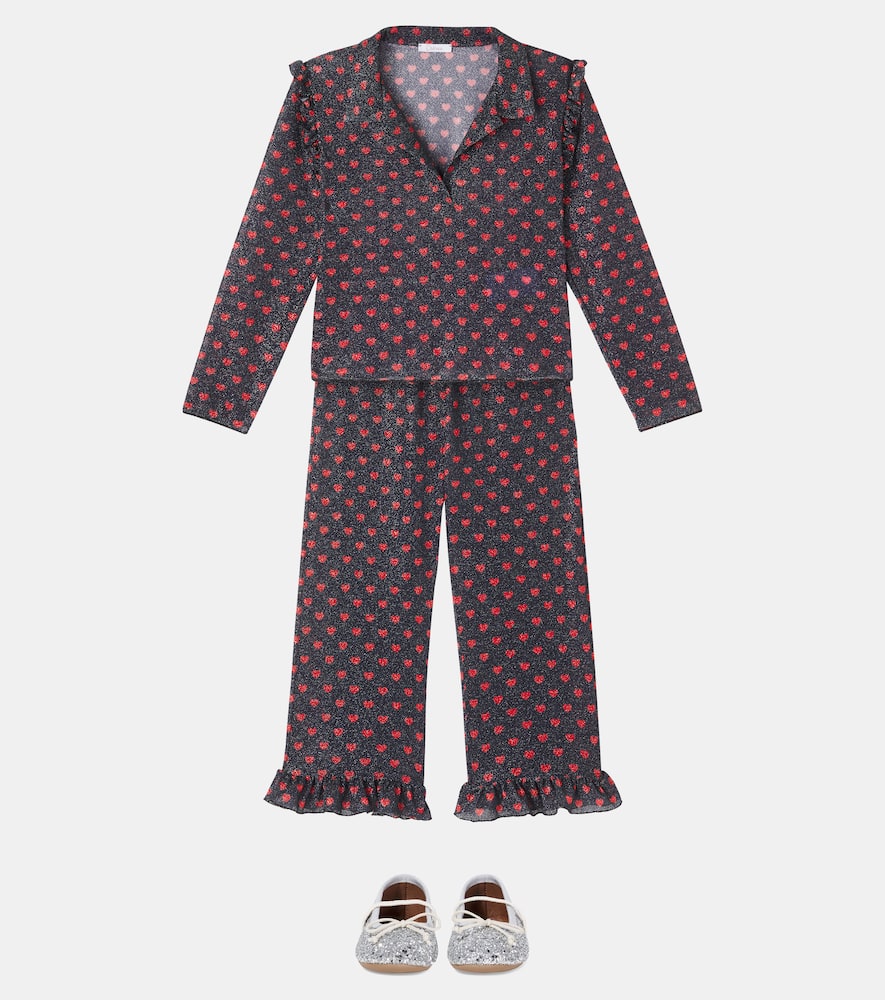 Oseree Oséree Kids Lumière Printed Shirt In Red