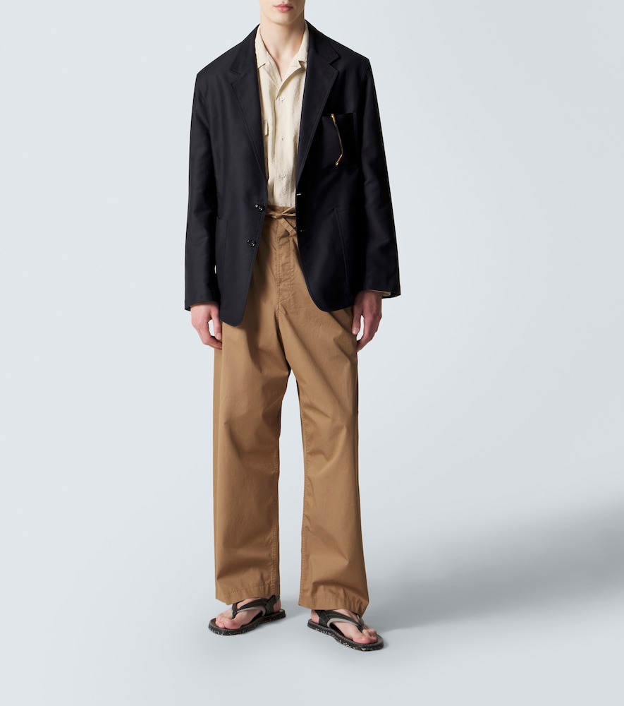  Lemaire Lemaire Weite Hose Aus Baumwoll-twill 