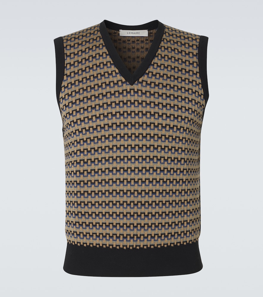 Lemaire Lemaire Cotton jacquard sweater vest　ルメール コットンジャカードセーターベスト