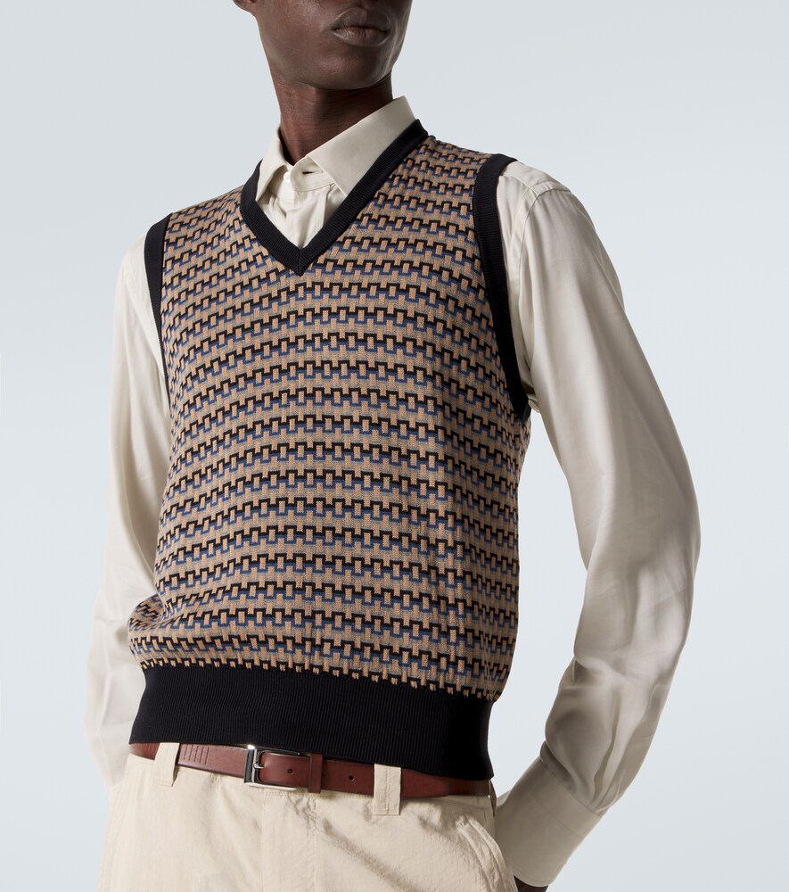  Lemaire Lemaire Pullunder Aus Baumwoll-jacquard 