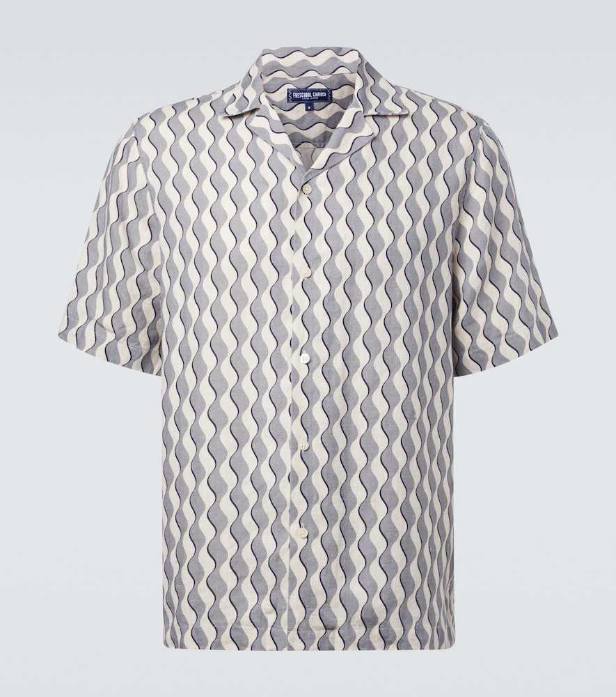 Frescobol Carioca Chemise de bowling Roberto imprime en lin 210 €