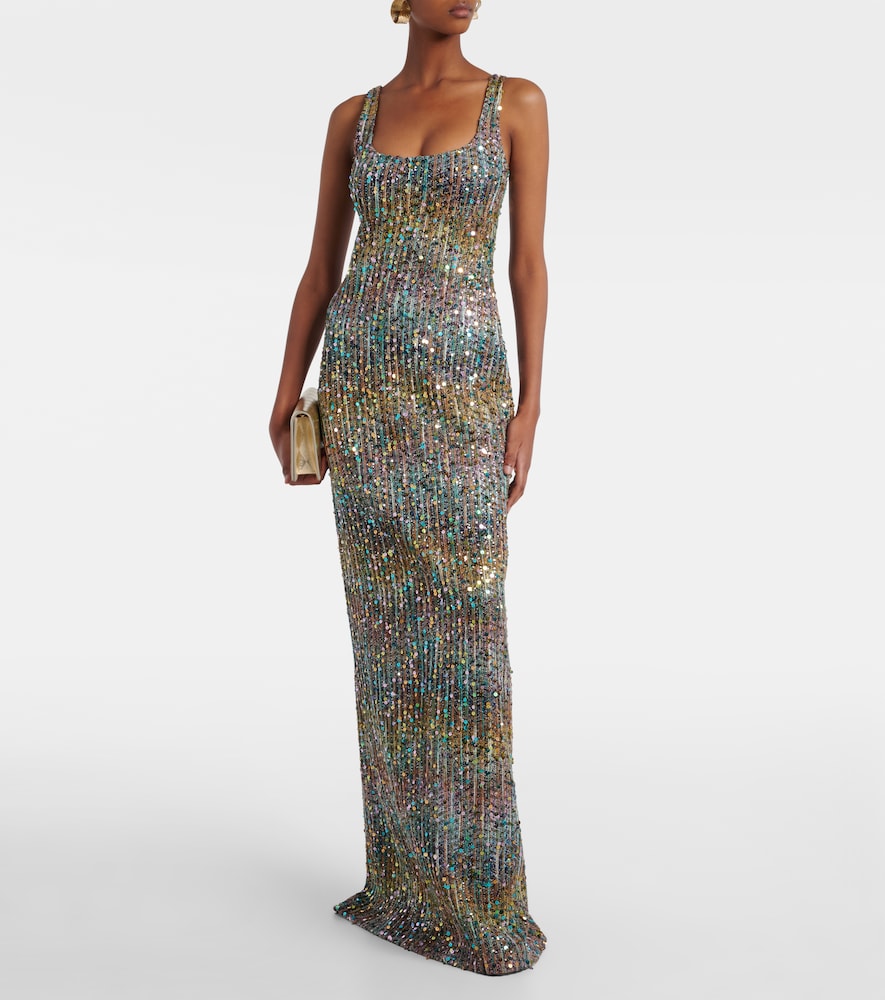  Missoni Missoni Robe Aus Häkelstrick Mit Pailletten 