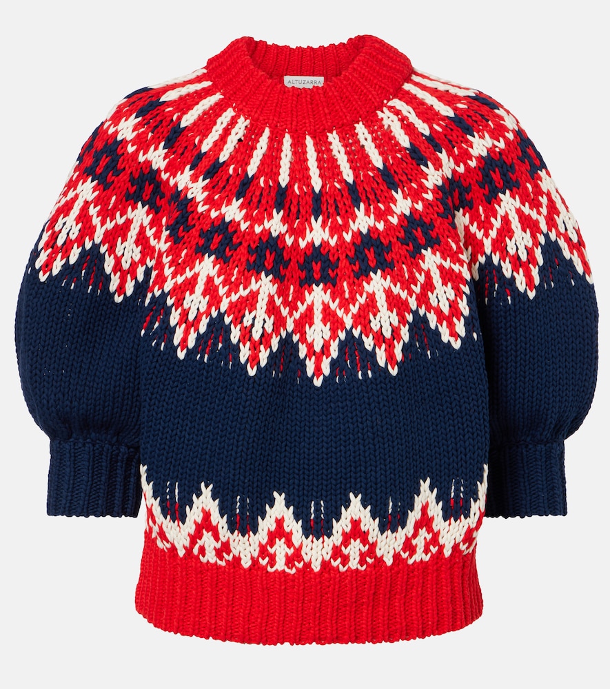 Altuzarra Marty Fair Isle cotton sweater