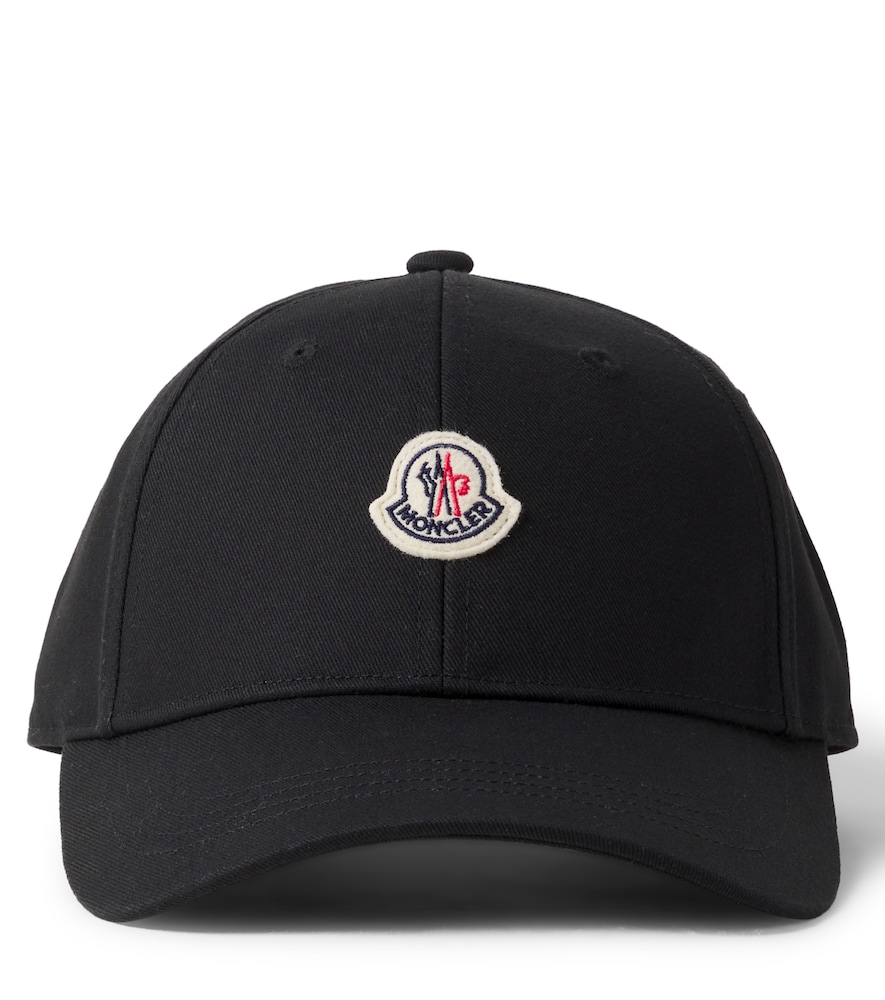Moncler Enfant Black Logo Cotton Baseball Cap - Mytheresa