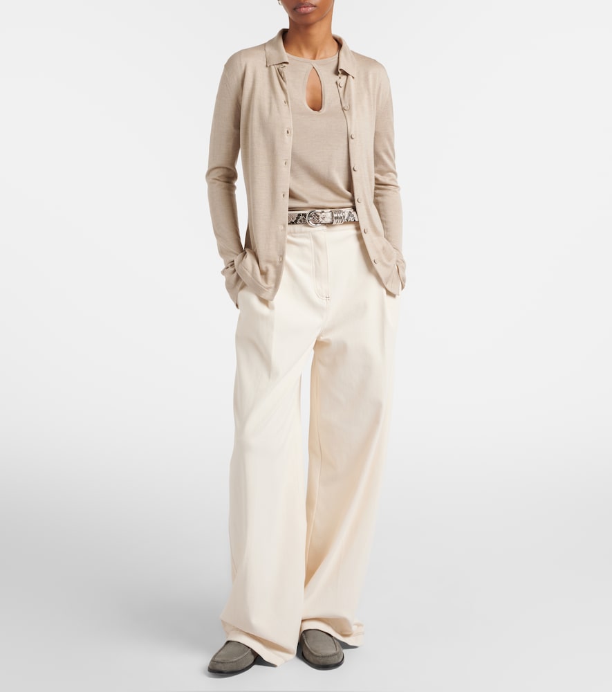  Max Mara Max Mara Top Valido En Soie Et Cachemire 