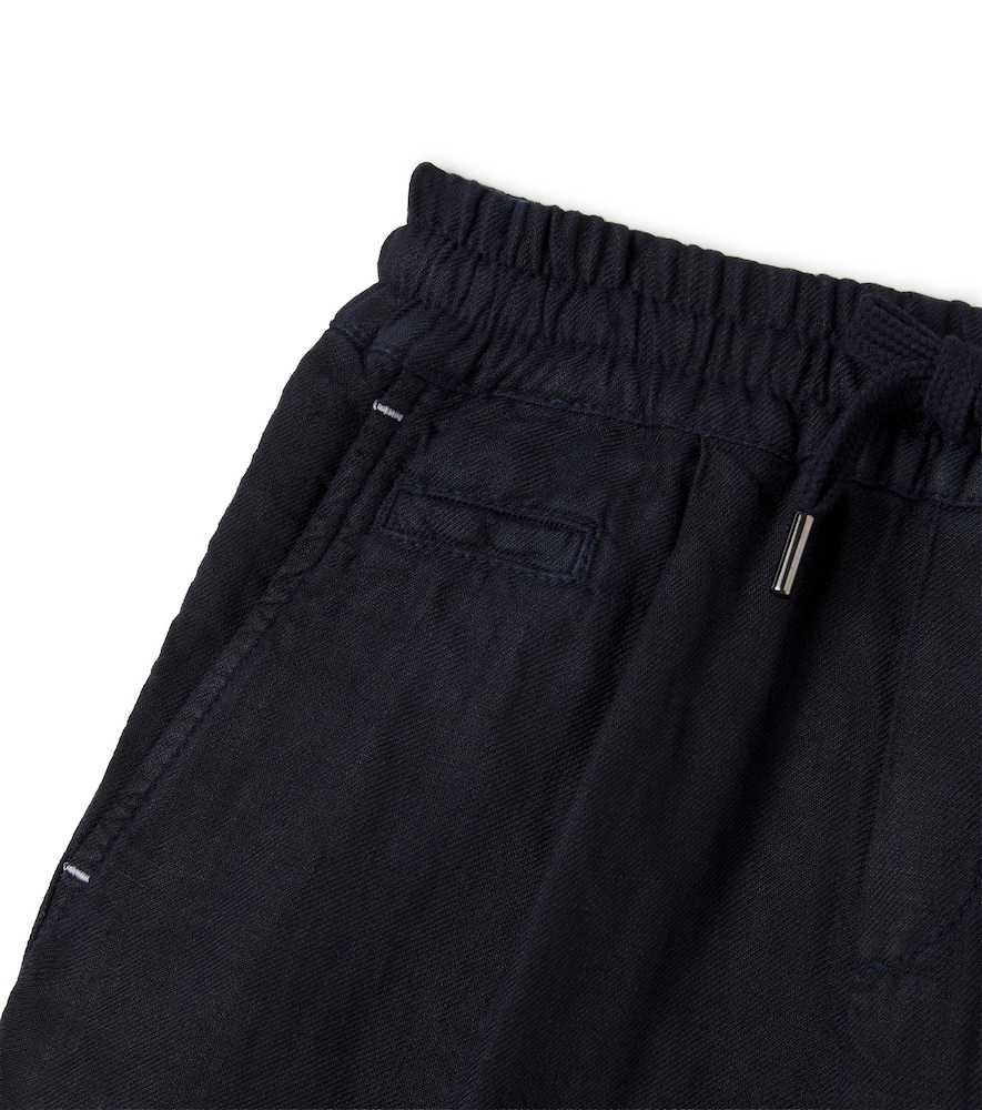  Brunello Cucinelli Kids Brunello Cucinelli Kids Linen Shorts 
