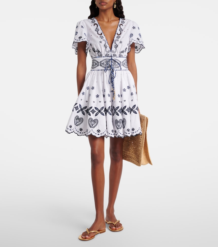  Camilla Camilla Besticktes Minikleid Aus Baumwolle 