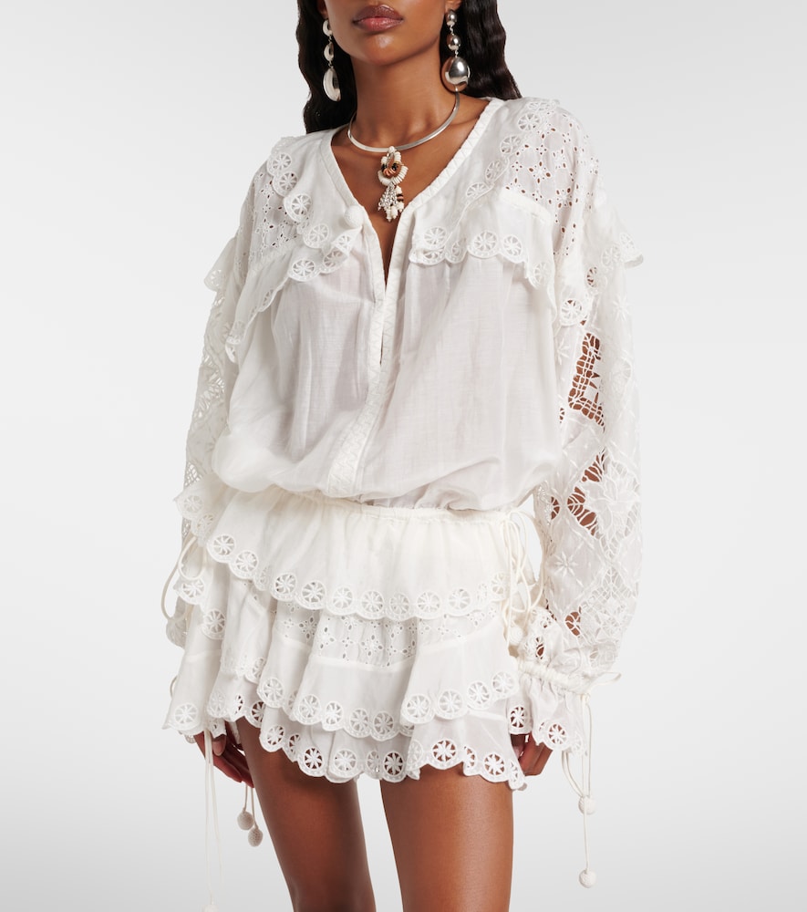  Isabel Marant Isabel Marant Bluse Nowana Aus Baumwolle Und Seide 