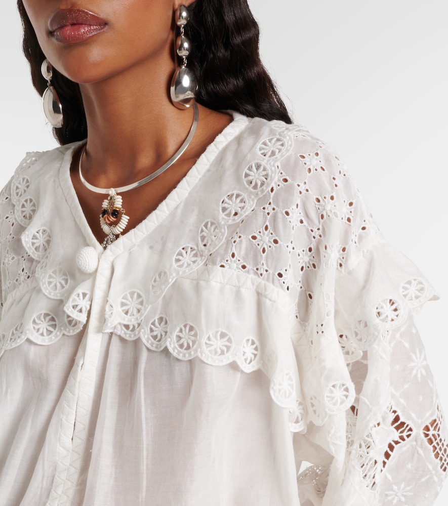  Isabel Marant Isabel Marant Bluse Nowana Aus Baumwolle Und Seide 