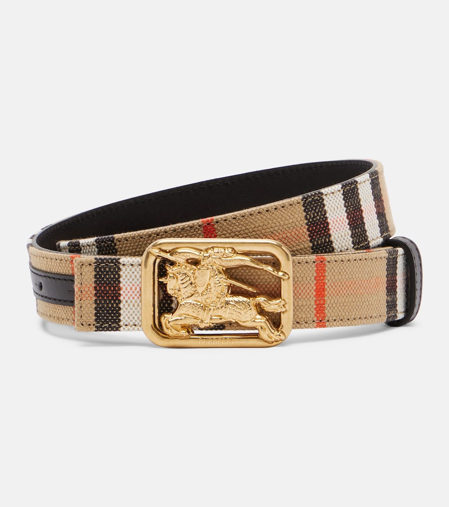 Burberry EKD Check reversible belt