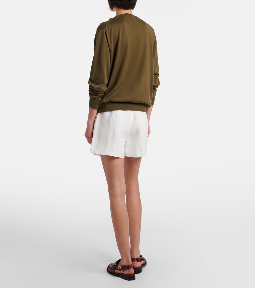  Ralph Lauren Collection Ralph Lauren Collection Denise Belted Linen Shorts 