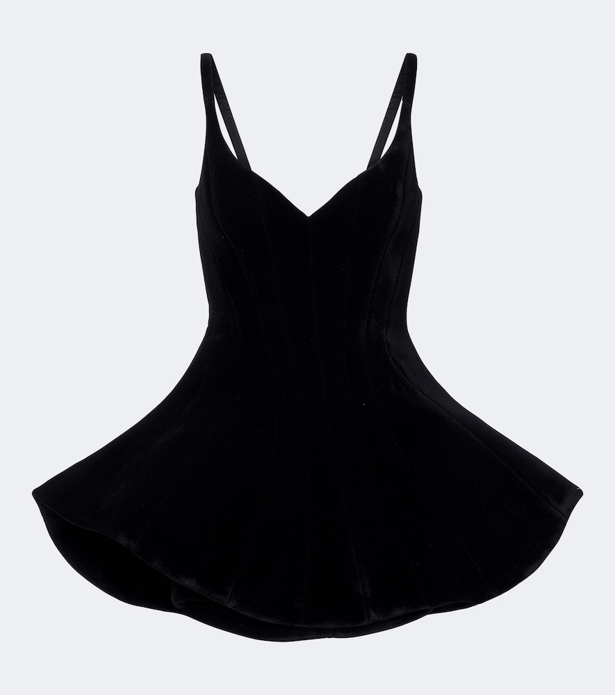 Minikleid aus Samt