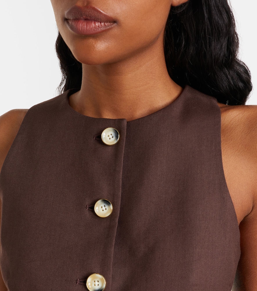  Veronica Beard Veronica Beard Weste Hartwell Aus Twill 