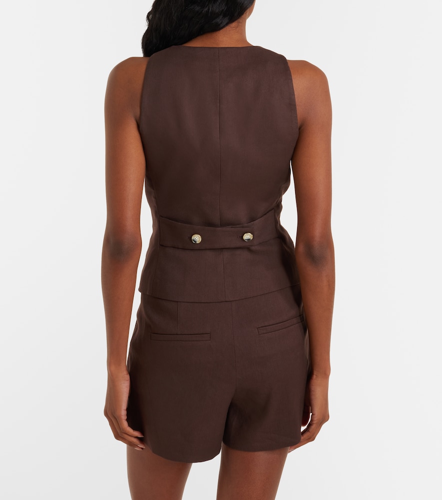 Hartwell Linen-Blend Twill Vest