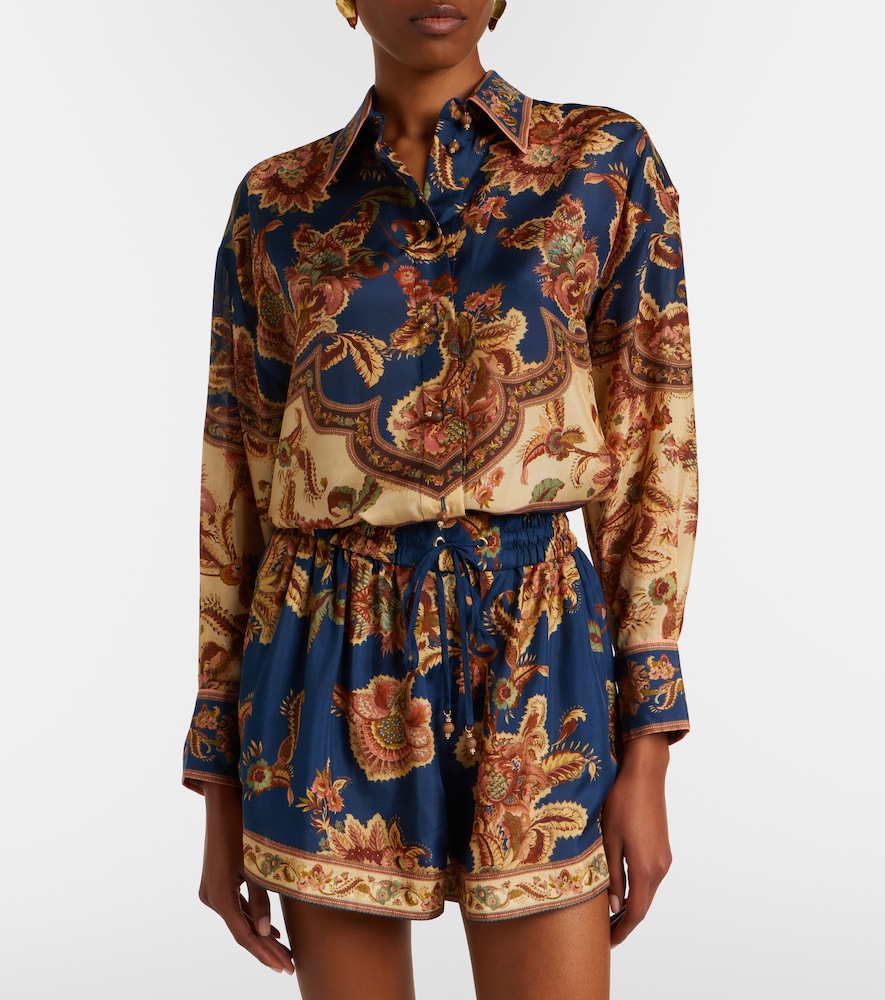 Zimmermann Aster printed silk shirt