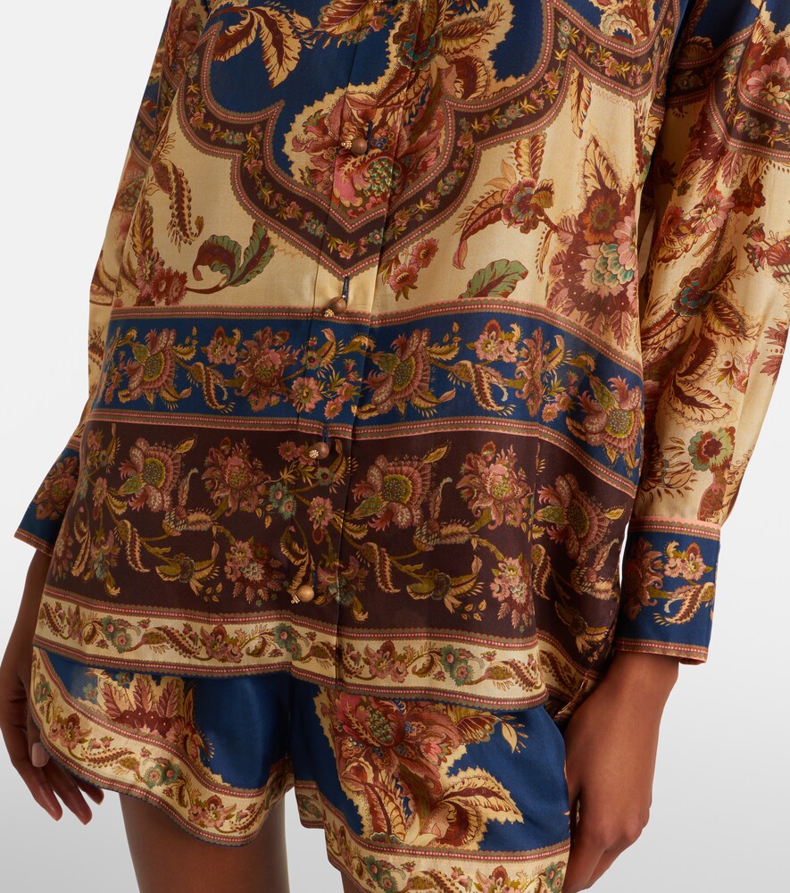  Zimmermann Zimmermann Aster Printed Silk Shirt 