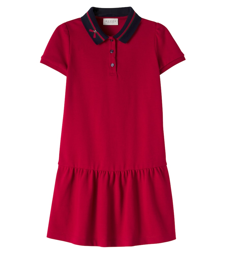Gucci Kids Cotton-blend polo dress | Thumbnail 1