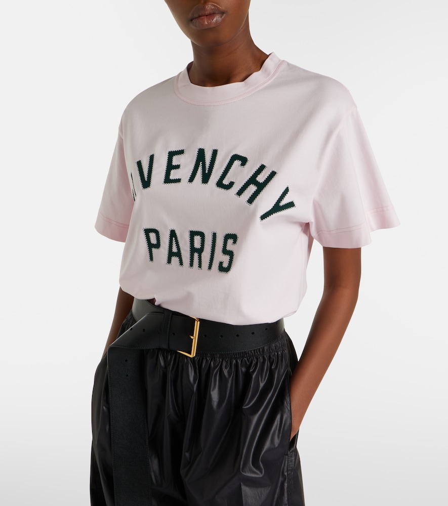 Givenchy Logo Applique Cotton T-shirt In White