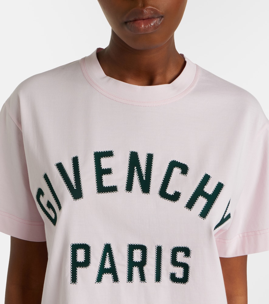 Givenchy Logo Applique Cotton T-shirt In White